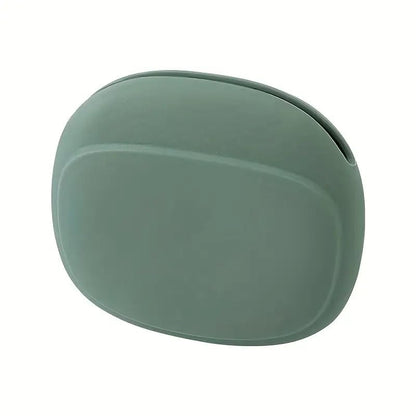 Silicone Earphone Storage Bag Data Cable Charger Storage Box, Wired Headphone Organizer(Green) - color: Green