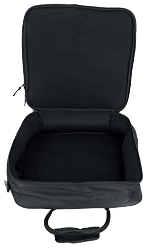 Rockville MB1615 DJ Gear Mixer Gig Bag Case, 15.5" x 15" x 5", Rugged Nylon, Water-Resistant, Front Pocket for Laptop and Accessories, for Mobile DJs and Studio Professionals | Fits Mixers Controllers FX Pedals, 17" Laptop Pocket, 8mm Foam Padding, YKK Zi