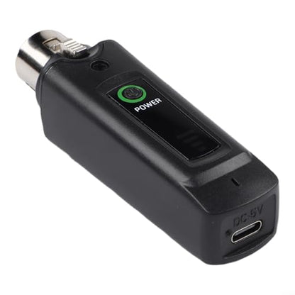 FABULETTA Wireless XLR Microphone System, 2.4G Dynamic Mic Transmitter with 80m Range, Rechargeable for Live Stage, Church, and Public Speaking Events(1 in 2)