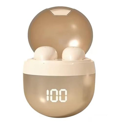 Invisible Mini Earbuds Wireless Bluetooth, Ultra-Comfort & Lightweight Wireless Mini Sleep Headphones, Unique Tumbler Portable Charging Case, Soft In-Ear Ear Plugs for Sleeping Small Ears Gym(Golden) - color: Golden