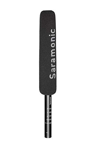 Saramonic SR-TM7 Super-Cardioid Broadcast XLR Shotgun Condenser Microphone with Built-in Rechargeable Battery, 15" Capsule, Digital High-Pass Filter, PAD, and High Frequency Boost Switches