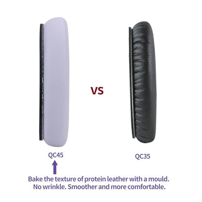 Earpads Cushion Fit for Bose QuietComfort 45 QC45 QC35 QC35ii Headphones, Replacement Ear Pads with Memory Foam& Protein Leather (Purple) - color: QC45 Purple