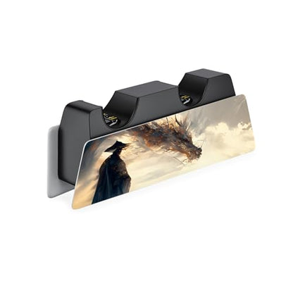 PlayVital Full Set Skin Decal for ps5 Console Digital Edition, Sticker Vinyl Decal Cover for ps5 Controller & Charging Station & Headset & Media Remote - Cloudwalker's Encounter - color: Cloudwalker's Encounter