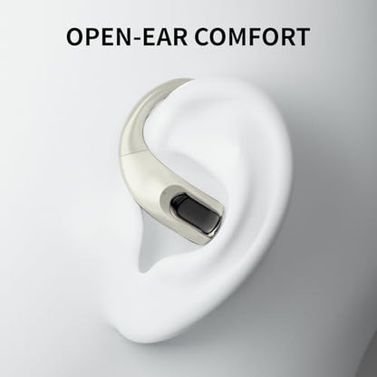 Wireless Earbuds Bluetooth Headphones,Lightweight Earbuds with Ear Hooks,Bluetooth5.4 Wireless Earphones,25H Playtime, IPX4 Waterproof Running Headphones for Gym(Naked White) - color: naked white