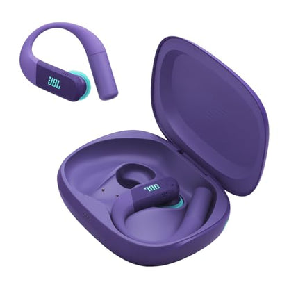 JBL Endurance Peak 4 True Wireless Noise Cancelling Sport Earbuds Bundle with gSport Case (Purple) - color: Purple