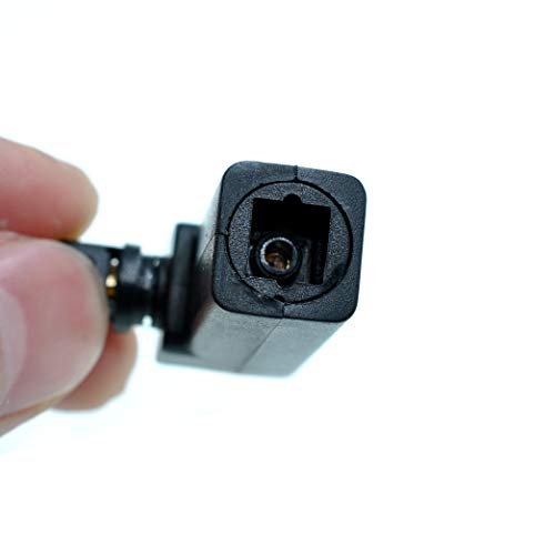 2 Pack Toslink 90 Degree Right Angle Optical Audio Adapter, Male to Female Digital Optical SPDIF Connector
