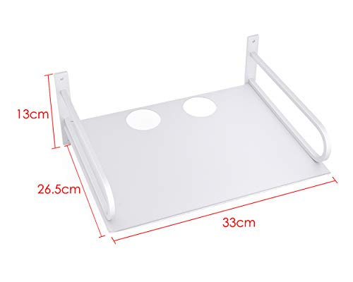 Ace Select Aluminum Wall Mounted Shelf Floating AV Shelf TV Box Shelf Component Shelves for Router Gaming Consoles Cable Box