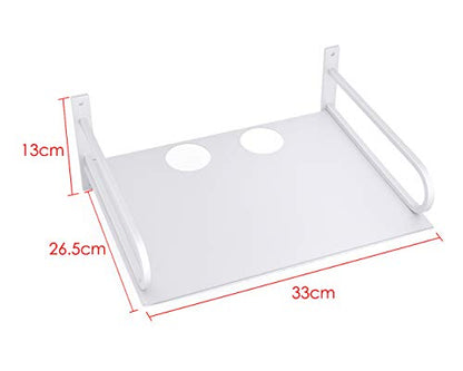 Ace Select Aluminum Wall Mounted Shelf Floating AV Shelf TV Box Shelf Component Shelves for Router Gaming Consoles Cable Box