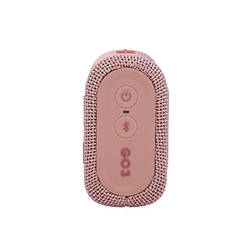 JBL Go 3: Portable Speaker with Bluetooth, Built-in Battery, Waterproof and Dustproof Feature - Pink (Renewed) - color: Pink