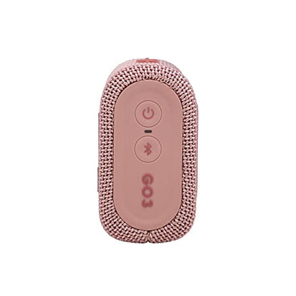 JBL Go 3: Portable Speaker with Bluetooth, Built-in Battery, Waterproof and Dustproof Feature - Pink (Renewed) - color: Pink