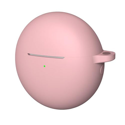 Durability Silicone Protective Cover for Wireless Earbuds with AntiScratch Design with Carrying Hook - color: Pink