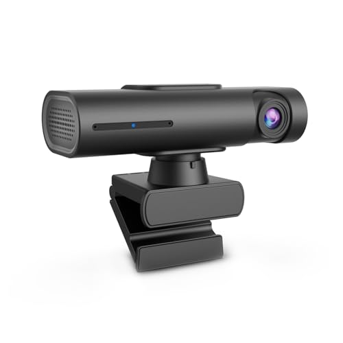 TOALLIN 2K Streaming Webcam, AI Auto Tracking, Gesture Control, Dual Mic