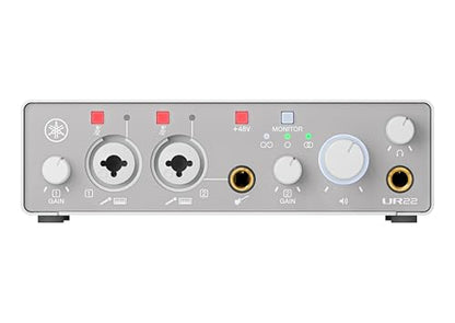 Yamaha 2-in/2-out USB-C Audio Interface with 24-bit/192kHz Support, 2 Combo Inputs, Direct Monitoring, Loopback Function, and Steinberg Software Suite, White UR22MK3 W - color: White, style: UR22MK3