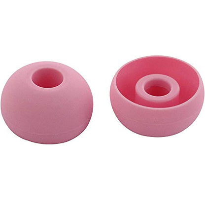 Replacement Silicone Earbuds Ear Tips Eargels Buds Set Compatible with Beats Powerbeats 3 Powerbeats 2 Wireless in-Ear Earphones (4 Pairs/Pink) - color: Pink