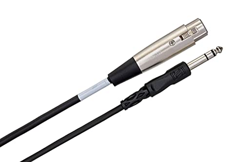 Hosa STX-102F Balanced Interconnect, XLR3F to 1/4 Inch TRS, 2 Feet