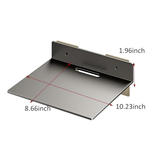 10-Inch Wide Shelf, Projector Shelf for Wall, WiFi Router Storage Rack, Wall Hanging Shelf Storage Rack for TV Box Shelf, Wi-Fi Router, DVD Player, Small Game Consoles