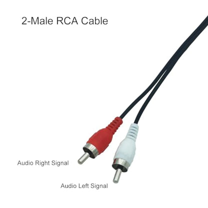 RCA Stereo Audio Cable 3FT RCA Male to Male Cable for Speaker VCR DVD 2Pack
