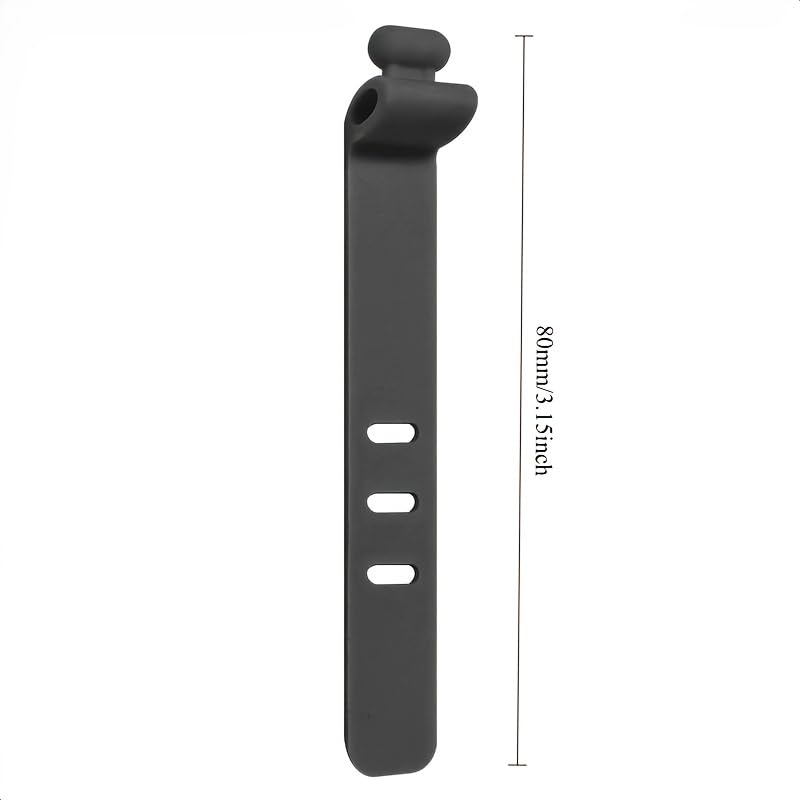 20pcs Reusable Silicone Cable Organizer Ties - High Elasticity Cord Management Straps for Earphones, USB Chargers & Electronics