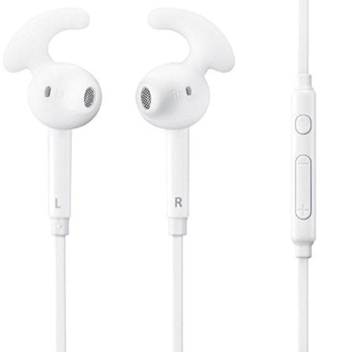 Lunies Earbud Covers Ear Hooks Tips Replacement Silicone Ear Gels Buds for Samsung S7 S7edge S6 Edge 9200 G9250 Level U Earbuds 4 Pairs White - color: White