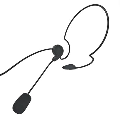 Renastar Ptt Mic Earpiece Two Way Radio Headset Behind The Head Ear Piece Finger PTT for Midland 2 Pin Walkie Talkie AVPH5 GXT LXT GMRS