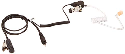 Radio Earpiece, 1-Wire Surveillance Lapel Mic, Pryme LMC-1AT-M7 Mic, Acoustic Tube, Compatible with CLP1010 CLP1040 CLP1060 HKLN4487 HKLN4603