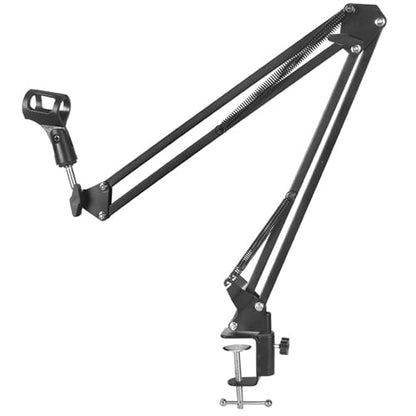 Boom Arm Microphone Mic Stand for Blue Yeti HyperX QuadCast SoloCast Snowball Fifine Shure SM7B Audio-Technica