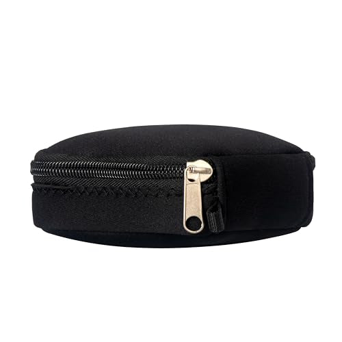 Mini Pouch for Organization, Soft Small Electronic Organizer Travel Storage Carrying Tech Bag Compatible with MagSafe Power Adapter, Laptop Accessories Cables, Cords, USB Drives, Earphones Black