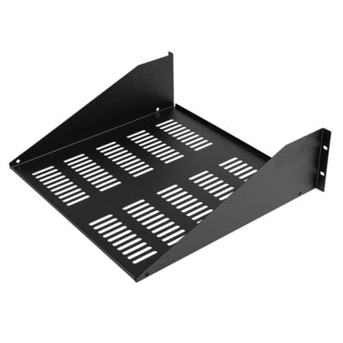 Gator Rackworks Universal Rack Mounting Vented Accessory Shelf, 3U Size - 15" Deep (GRW-SHELFVNT3) - size: 3U Rack Space - Vented