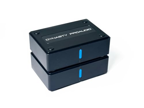 DYNASTY PROAUDIO WSA-5TR-V2 Wireless Audio Adapter/Subwoofer Kit (1TX+1RX), Ultra Low Latency, Dual Band 5.2/5.8GHz, Easy Setup for TV/PC with Powered Subs & Active Speakers. - color: Black ( WSA-5TR-V2)