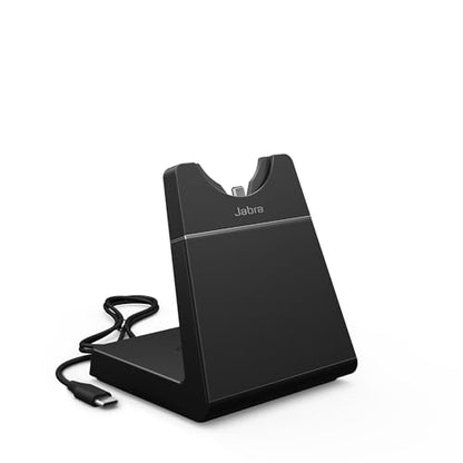 Jabra Engage 55 SE (Second Edition) Single-Ear Wireless Headset w/Link 400 USB-C DECT Adapter – Noise-Cancelling Mic, Extensive Range – Works with All UC Platforms Like Google Meet & Zoom, Black - size: USB-C Adapter, style: All Platforms