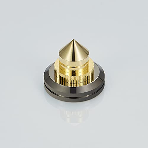 Speaker Spikes Adjustable Floor Protectors 8pcs with Adhesive, Gold - color: Gold