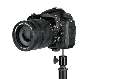 Gator Frameworks Camera Mount Mic Stand Adapter (GFW-MIC-CAMERA-MT) | Ball-and-Socket Head, Standard 1/4-20 Camera Threads, 360-Degree Rotation, 180-Degree Tilt