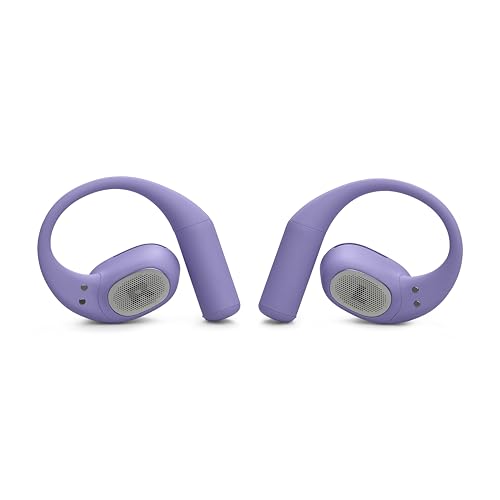 JBL Sense Lite Open Ear Earbuds, True Wireless, Ear Hook Fit - Purple | Water Resistant Sports And Workout Headphones, Up To 8 Hrs Playtime, Clear Calls With Noise Reduction - color: Purple