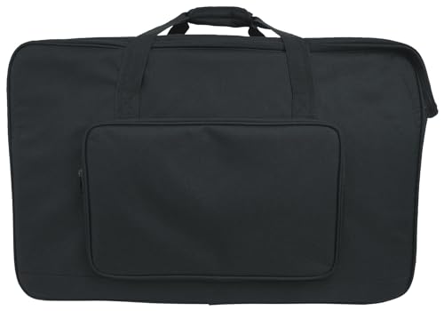 Rockville SB12 V2 Rolling Travel Bag for 12" DJ PA Speakers and Stands | Wheels and Retractable Handle, Stand Pocket, Semi-Rigid Foam Protection, Dual Lockable YKK Zippers, Water-Resistant - size: 12"