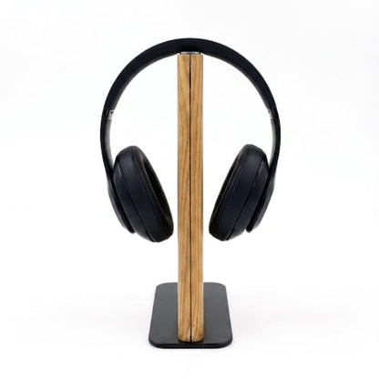 Headphone Stand Desk Cute, No Assembly, Light Brown | Weighted Base Headset Holder for AirPods Max Sony Bose Beats Sennheiser, Stable Gaming & Studio Earphone Rack, - color: LIGHT