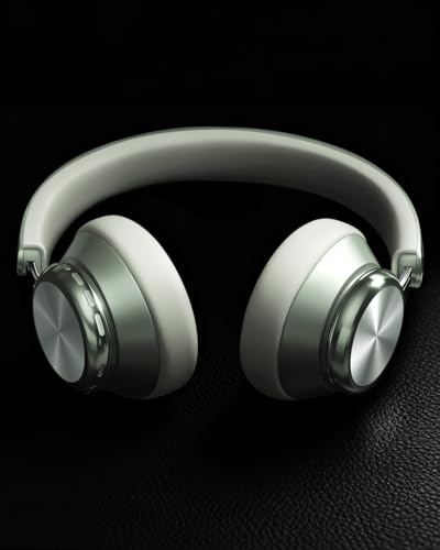 Wentronic Y03 Bluetooth Headphones Wireless Active Noise Cancelling Over Ear Headphones 48 Hours Playtime High Sound Quality 6 EQ Music Mode Headphones with Soft Ear Cushion - Green - color: Green