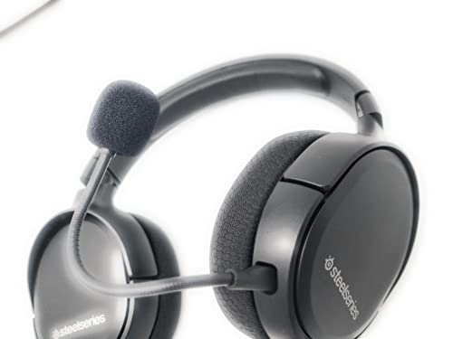 TNE 2 Pack Replacement Game Mic for Steelseries Arctis 1 Headphones Detachable Microphone Boom for Arctis 1 PS4 Pro PS5 Xbox One X Computer PC Gaming Headsets 3.5mm Jack Noise Cancelling