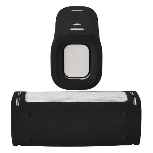 Silicone Case for Sony ULT Field 5 Speaker, Shockproof Cover | Precision fit for Sony ULT Field 5 speaker, shockproof silicone sleeve, non-slip grip, easy-clean, lightweight. - color: Black