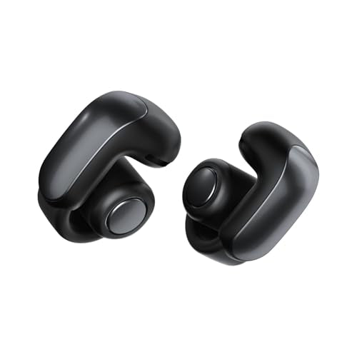 Bose Ultra Open Earbuds - Bluetooth Open Ear Earbuds with OpenAudio for Awareness, Clip-On Design for Comfort, Water Resistant, Up to 48 Hrs of Playtime, Black - color: Black