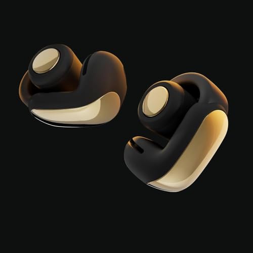 Bose Ultra Open Bluetooth Earbuds, True Wireless Earbuds with OpenAudio for Awareness, Clip On Design for Comfort, Immersive Audio, Up to 48 Hrs of Playtime + 20W Wall Charger (Desert Gold) - color: Desert Gold