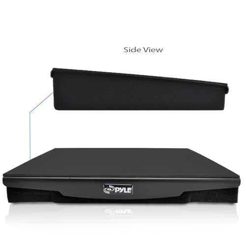 Pyle Speaker Isolation Pads - 13 x 11 x 2.6 inches - Acoustic Noise Isolation Platform - Foam Riser Recoil Stabilizer with Rubber Base for Studio Monitor, Subwoofer, Loudspeaker - PSIO8 - size: 13.0" x 11.0" (Single)