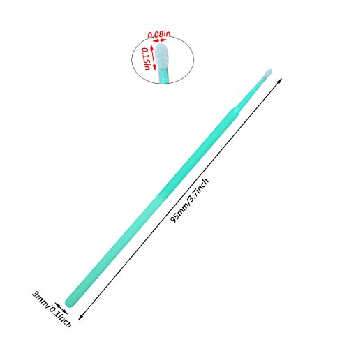 100 Pack Phone Charge Port Cleaning Tool kit,Bendable Mini Soft Round Brushes Cleaner Compatible with iPhone 11 Pro Speaker Tablet Camera Laptop Computer Smartphone - color: Green
