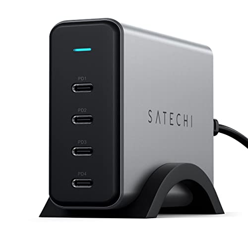 Satechi 165W 4-Port USB-C GaN Charging Station, for Laptops, Tablets | For laptops, tablets, and phones, compatible with MacBook Air/Pro/Neo, iPad Air/Pro, iPhone 17, Galaxy S25, Windows - style: 165W GaN