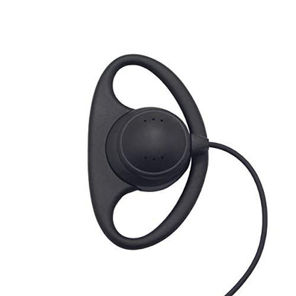 D Shape Earpiece Headset PTT for Two Way Radio Compatible 2 Pin Motorola Walkie Talkies CLS1410 CLS1110 CP200 CP185 CP040 CP1200 GP300 GP2000 GP88 GP3188 Radio (2 Pack)