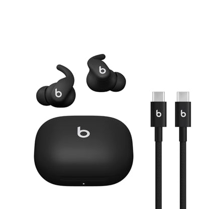 Beats - Powerbeats Fit - Wireless Noise-Cancelling Workout Earbuds with Ultimate Secure Fit with USB-C Charging Cable (1.5m) - Jet Black - color: Jet Black, style: Powerbeats Fit and USB-C Cable
