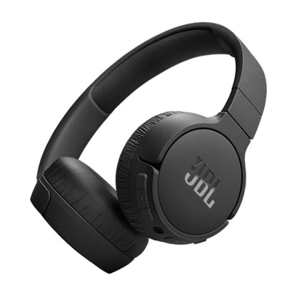 JBL Tune 670NC - Wireless On-Ear Headphones - Black | Adaptive Noise Cancelling with Smart Ambient, Bluetooth 53 with LE Audio, JBL Pure Bass Sound - color: Black