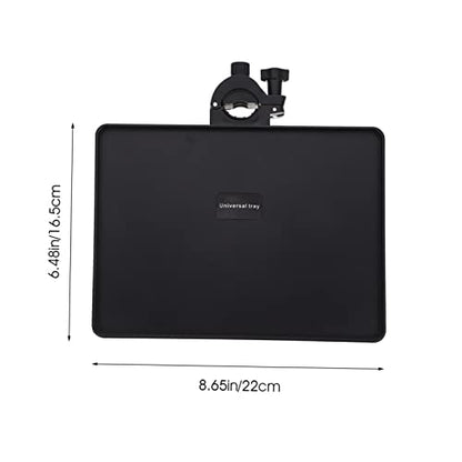 Kisangel Mic Stand Accessory Sound Card Rack Clamp-on Tray Microphone Holder Tray Plastic Construction