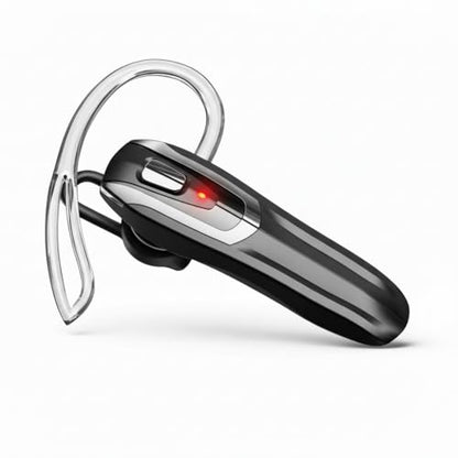 Bluetooth Headset with 38H Talk Time, Dual Mic Noise Cancelling - color: Black