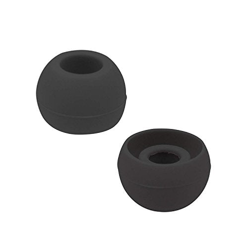 Replacement Silicone Earbuds Ear Tips Eargels Buds Set Compatible with Beats Powerbeats 3 Powerbeats 2 Wireless in-Ear Earphones (4 Pairs/Black) - color: Black
