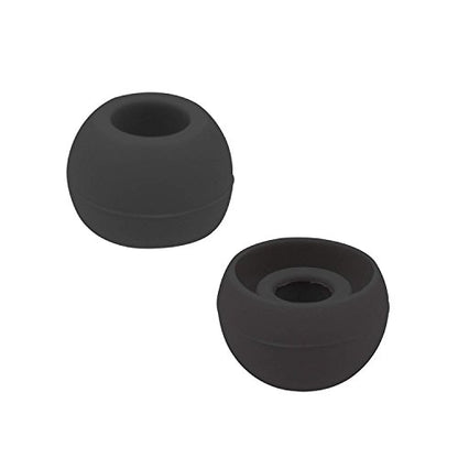 Replacement Silicone Earbuds Ear Tips Eargels Buds Set Compatible with Beats Powerbeats 3 Powerbeats 2 Wireless in-Ear Earphones (4 Pairs/Black) - color: Black